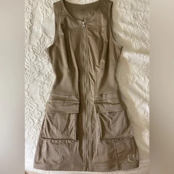 ALO Yoga Tan Sleeveless Dress - Picture 4 of 5